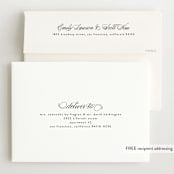 "Graceful Entrance" - Birth Announcements in Flamingo by Jessica Williams - FREE Recipient Addressing