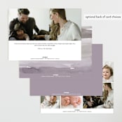 "Two Cute" - Birth Announcements in Silk by Creo Study - Back of Card Options