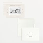 "Classical" - Birth Announcements in Cream by Hooray Creative - Assembled