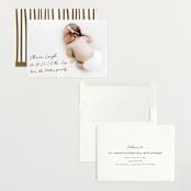 "Signed with Love" - Birth Announcements in Bark by AK Graphics - Assembled
