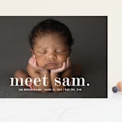 "Meeting" - Birth Announcements in Cloud by Up Up Creative - Front