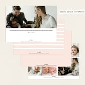 "Meeting" - Birth Announcements in Cloud by Up Up Creative - Back of Card Options