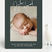 "headline" - Birth Announcements in Hunter by JoAnn Jinks - Front