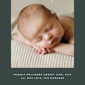 "headline" - Birth Announcements in Hunter by JoAnn Jinks - Detail