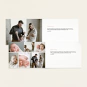 "Baby World" - Birth Announcements in Blush by Kanika Mathur - Interior Options
