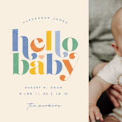 "Hello Sweet baby" - Birth Announcements in Bluebird by Jessica Corliss - Detail