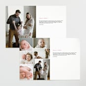 "Bow" - Birth Announcements in Poppy by Olivia Kanaley Inman - Interior Options