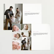 "Prim" - Birth Announcements in Petal by Melissa Egan of Pistols - Interior Options
