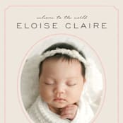"Prim" - Birth Announcements in Petal by Melissa Egan of Pistols - Detail
