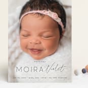 "Type Mix" - Birth Announcements in Ink by Carolyn MacLaren - Front