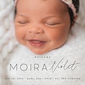 "Type Mix" - Birth Announcements in Ink by Carolyn MacLaren - Detail