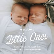 "Vintage" - Birth Announcements in Bunny by Sarah Cohn - Detail