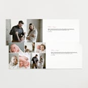 "Squiggle bow" - Birth Announcements in Peony by Creo Study - Interior Options