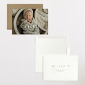 "moondance" - Birth Announcements in Dew by Sara Hicks Malone - Assembled