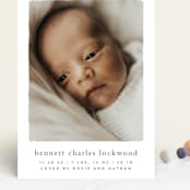 "Rustic" - Birth Announcements in Chestnut by Ekko Studio - Front