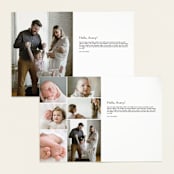 "Rustic" - Birth Announcements in Chestnut by Ekko Studio - Interior Options