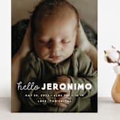 "meet me" - Birth Announcements in Cloud by Snow and Ivy - Front