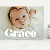 "name" - Birth Announcements in Pearl by Lori Wemple - Front