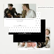 "name" - Birth Announcements in Pearl by Lori Wemple - Back of Card Options