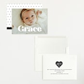 "name" - Birth Announcements in Pearl by Lori Wemple - Assembled