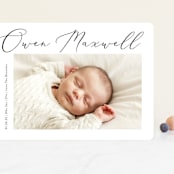 "Up Top" - Birth Announcements in Ink by Carolyn MacLaren - Front