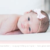 "Cotton Candy" - Birth Announcements in Blush by Lauren Chism - Detail