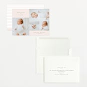 "Modern Collection" - Birth Announcements in Blush by Carolyn MacLaren - Assembled