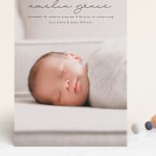 "pure grace" - Birth Announcements in Onyx by Kasia Labocki - Front