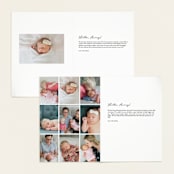 "pure grace" - Birth Announcements in Onyx by Kasia Labocki - Interior Options