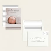 "pure grace" - Birth Announcements in Onyx by Kasia Labocki - Assembled