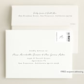 "pure grace" - Birth Announcements in Onyx by Kasia Labocki - FREE Recipient Addressing