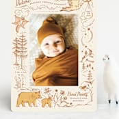 "Baby Bear" - Birth Announcements in Cream by Morgan Ramberg - Front