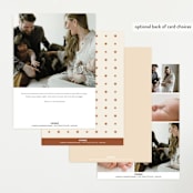 "Baby Bear" - Birth Announcements in Cream by Morgan Ramberg - Back of Card Options