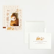 "Baby Bear" - Birth Announcements in Cream by Morgan Ramberg - Assembled