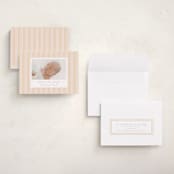 "patterned stripes" - Birth Announcements in Blush by Ellen Schlegelmilch - Assembled