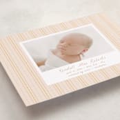 "patterned stripes" - Birth Announcements in Blush by Ellen Schlegelmilch - Detail