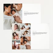 "Skyline" - Birth Announcements in Pearl by Sara Hicks Malone - Interior Options