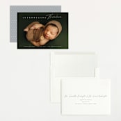 "Simple Emphasis" - Birth Announcements in Cloud by Carolyn MacLaren - Assembled
