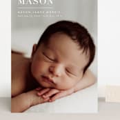 "simply named" - Birth Announcements in Snow by Sarah Curry - Front