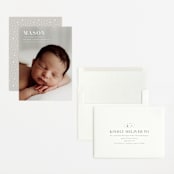 "simply named" - Birth Announcements in Snow by Sarah Curry - Assembled
