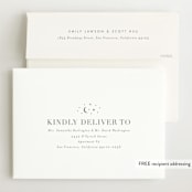 "simply named" - Birth Announcements in Snow by Sarah Curry - FREE Recipient Addressing