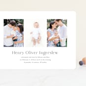 "Bergen" - Birth Announcements in Fog by Megan Davis - Front