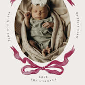 "Gibson" - Birth Announcements in Berry by Pati Cascino - Detail