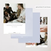 "Border" - Birth Announcements in Shadow by Kasia Labocki - Back of Card Options