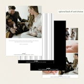 "Enchanted Love" - Birth Announcements in Noir by Ashlee Townsend - Back of Card Options