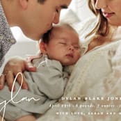 "Delicate" - Birth Announcements in Powder by Sara Hicks Malone - Detail