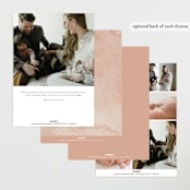 "Boho Bouquet" - Birth Announcements in Rose by Joanna Griffin - Back of Card Options