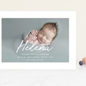 "Helena" - Birth Announcements in Pearl by Lisa Assenmacher - Front
