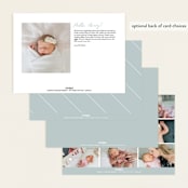 "Helena" - Birth Announcements in Pearl by Lisa Assenmacher - Back of Card Options