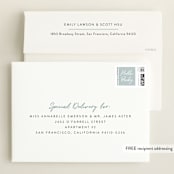 "Helena" - Birth Announcements in Pearl by Lisa Assenmacher - FREE Recipient Addressing